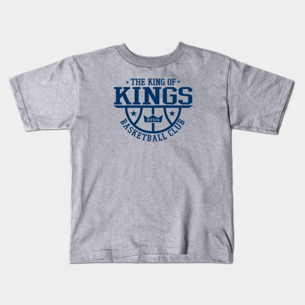 King of Kings Basketball Club Kids T-Shirt by diggapparel